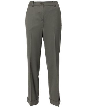 P.A.R.O.S.H. Tailored Virgin Wool-Blend Trousers - Grey