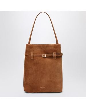MANU Atelier Tote Du Jour Camel Suede Tote Bag - Brown