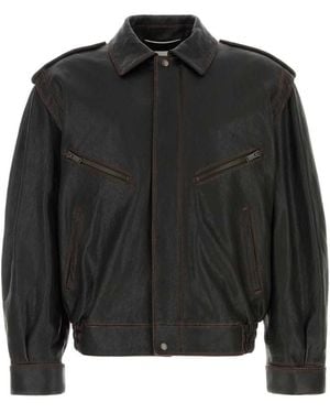 Saint Laurent Jackets - Black