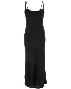 McQueen Satin Dress - Black