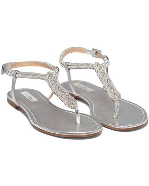 Ninalilou Elisa 111 Thong Sandals in Metallic | Lyst