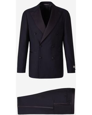 Canali Tuxedo Capri Wool - Blue