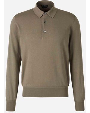 Tom Ford Cotton Polo Shirt - Green