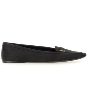 Saint Laurent Crepe Satin "poppy" Ballerina - White