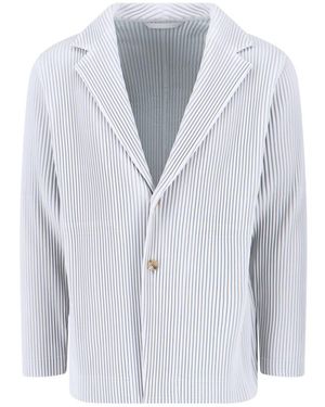 Homme Plissé Issey Miyake Basics" Blazer - Blue