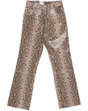 MIDNIGHT RODEO Leather Pants - Brown
