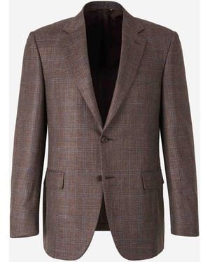 Canali American Plaid Wool - Brown