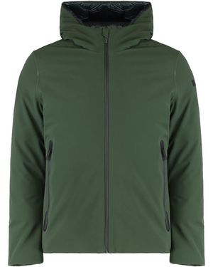 Rrd Technical Fabric Jacket With Hood - Green