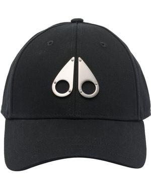 Moose Knuckles Logo Icon Baseball Cap - Black