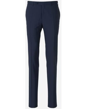 Canali Formal Wool Pants - Blue