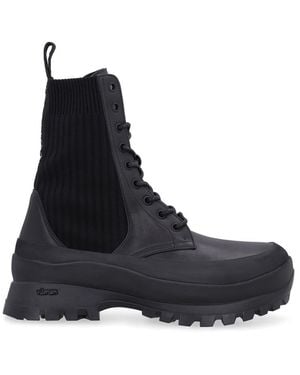 Stella McCartney Trace Chelsea Combat Boots - Black