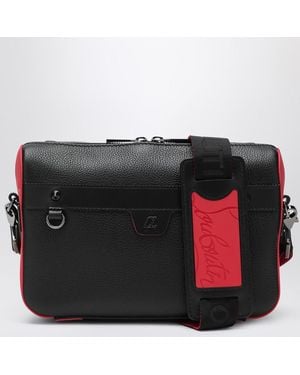 Christian Louboutin Ruisbuddy Grained Shoulder Bag - Black