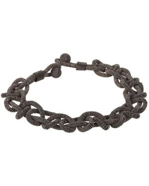 Fabiana Filippi Elegant Brass Jewellery Bracelet - Black