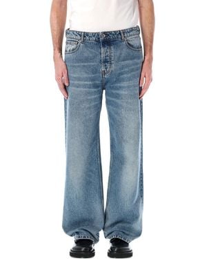 Ami Paris Denim Large Fit Jeans - Blue
