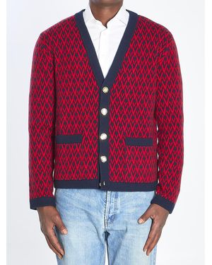 Valentino Garavani Toute La V Cardigan - Red