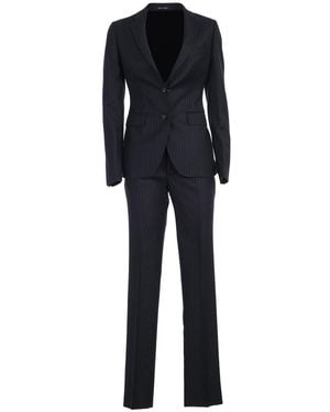 Tagliatore Single Breasted Suit W/Slits - Black