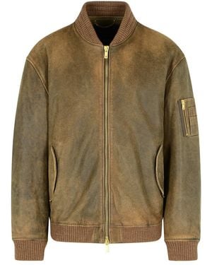 Golden Goose Leather Jacket - Green