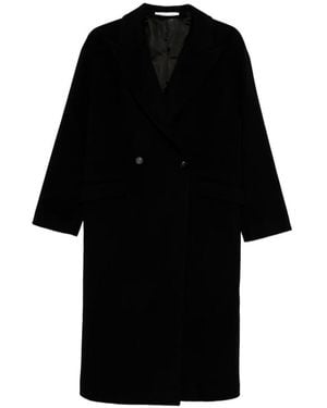 Tagliatore Linden Double-Breasted Wool Coat - Black