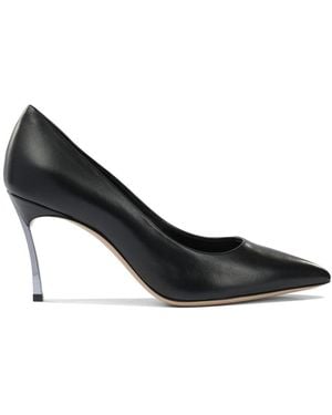 Casadei Leather Court Shoes - Black