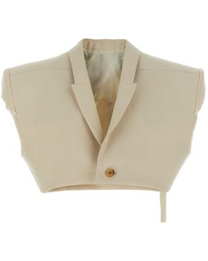 Rick Owens 'Micro Tatlin' Vest - Natural