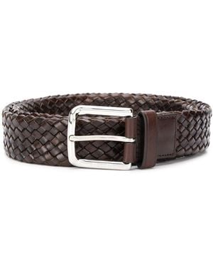 Church's Polished Binder Weave Belt Accessories - Brown