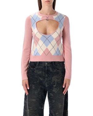 DIESEL Romko Knit Argyle - Blue
