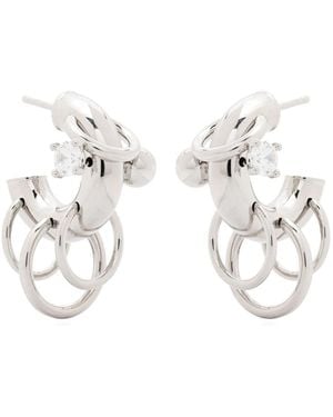 Panconesi Pierced Hoops Accessories - White