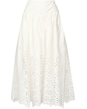 Self-Portrait Skirts - White