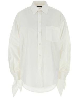 Balenciaga Poplin Shirt - White