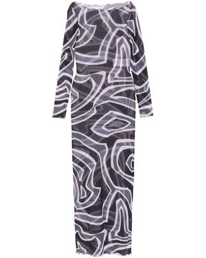 PUCCI Printed Maxi Dress - White