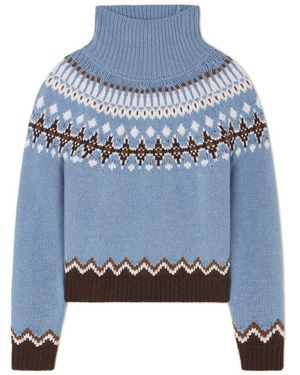 Alanui Sweet Winter Turtleneck Celestial/multic - Blue