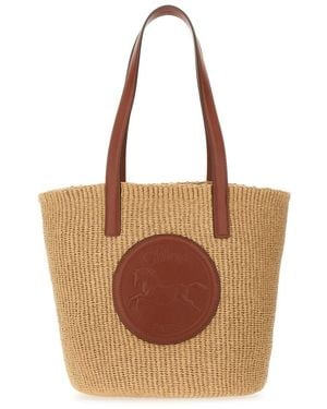 Chloé Large "Horse Medal" Bag - Brown