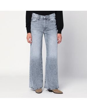 Mother The Ditcher Roller Sneak Palazzo Jeans - Blue