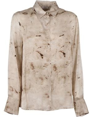 Peserico Flowing Blouse - Natural