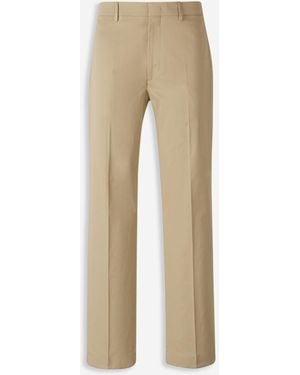 Berwich Cotton Chino Pants - Natural