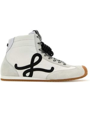 Loewe Nylon And Suede Ballet Runner 2.0 Sneakers - White