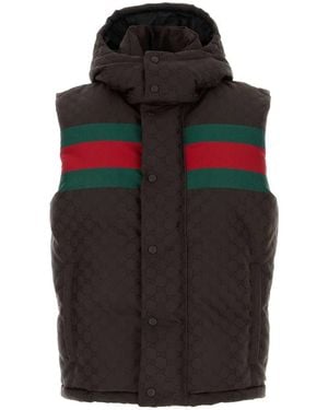 Gucci 'Gg' Vest - Brown