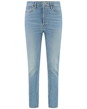 RE/DONE 90S High-Rise Skinny-Fit Jeans - Blue