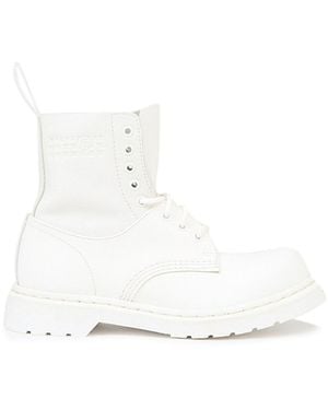 MM6 by Maison Martin Margiela 1460 Lace-Up Ankle Boots - White