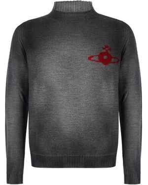 Vivienne Westwood Dark Wool Sean Sweater - Gray