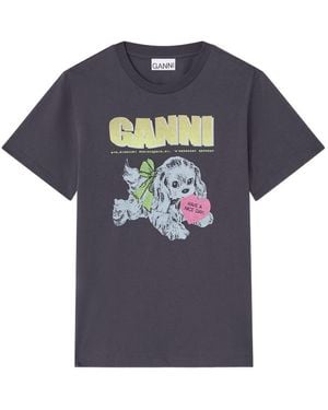 Ganni T-Shirt - Blue