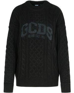 Gcds Acrylic Blend Jumper - Black