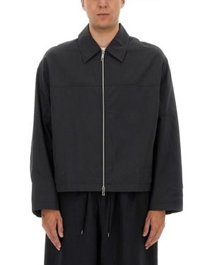 Studio Nicholson Harrington Jacket With Zipper - Black