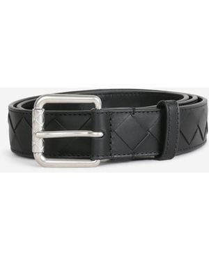 Bottega Veneta Intrecciato Belt - White