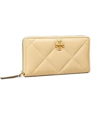 Tory Burch Zip Continental Wallet - Natural
