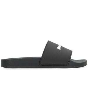 Palm Angels Rubber Slides - Black