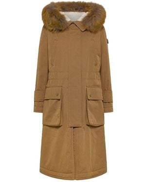Peuterey Parka Kilty Cnl Fur Gianduia - Natural