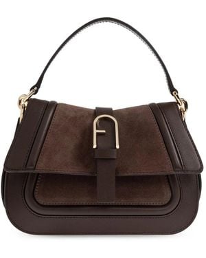 Furla Flow Mini Top Handle Bags - Brown