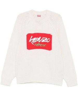 KENZO Neutrals Sweaters & Knitwear - White