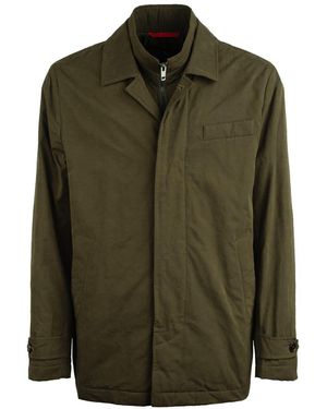 Fay Padded Morning Coat - Green